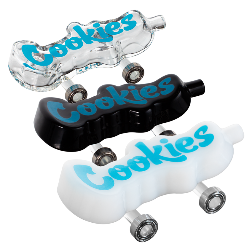 Photograph of product: Cookies Toke Deck Glass Hand Pipe - 4.25"
