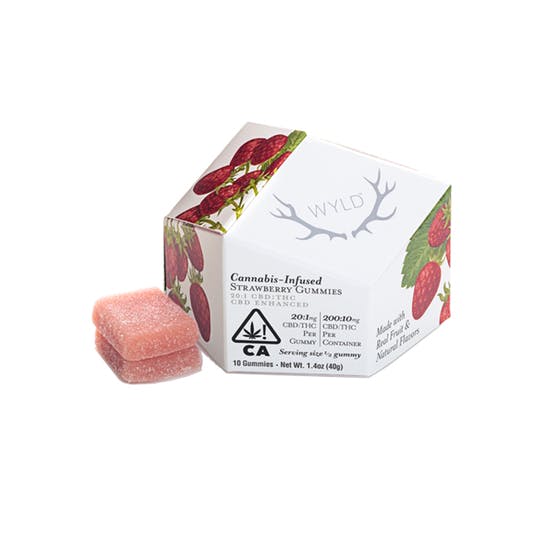 Photograph of product: Strawberry 20:1 Gummies - 10 Pack