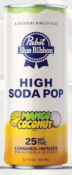 Photograph of product: MANGO COCONUT | HIGH SODA POP | 25MG