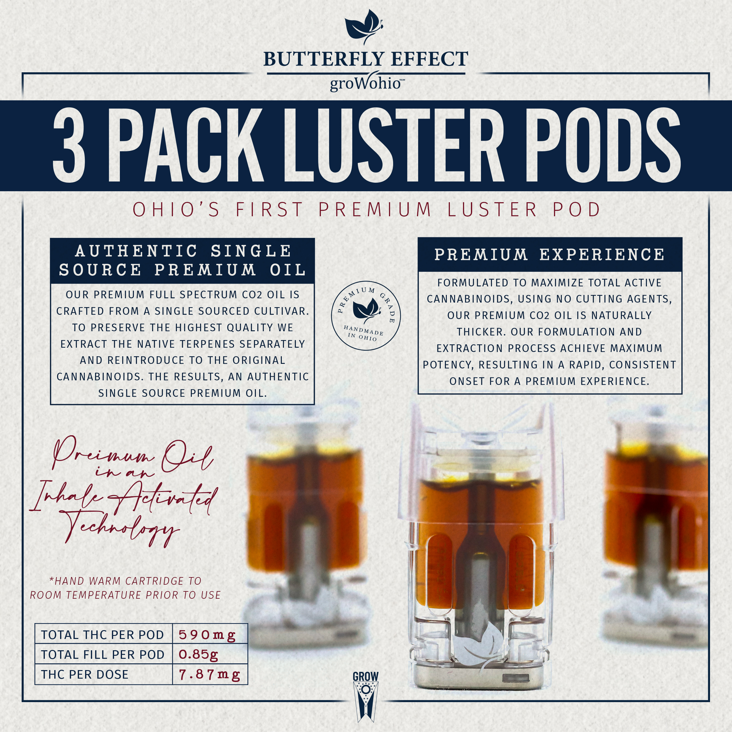 Photograph of product: Layer Cake | Luster Pod | 3 x 0.85g