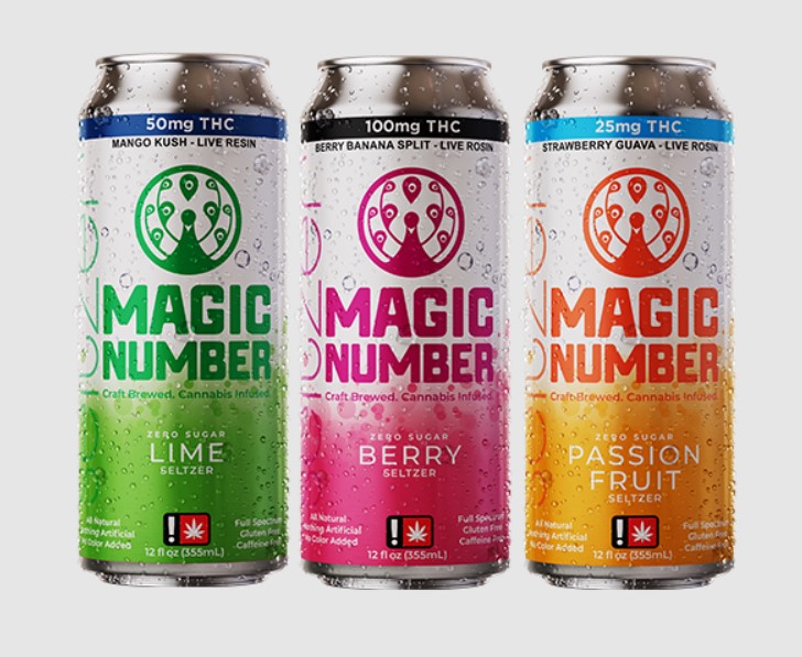 Photograph of product: 100mg Berry - Seltzer - Magic Number