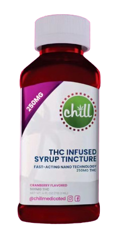 Photograph of product: Fast-acting Chill Syrup Tincture - Cranberry | 250mg