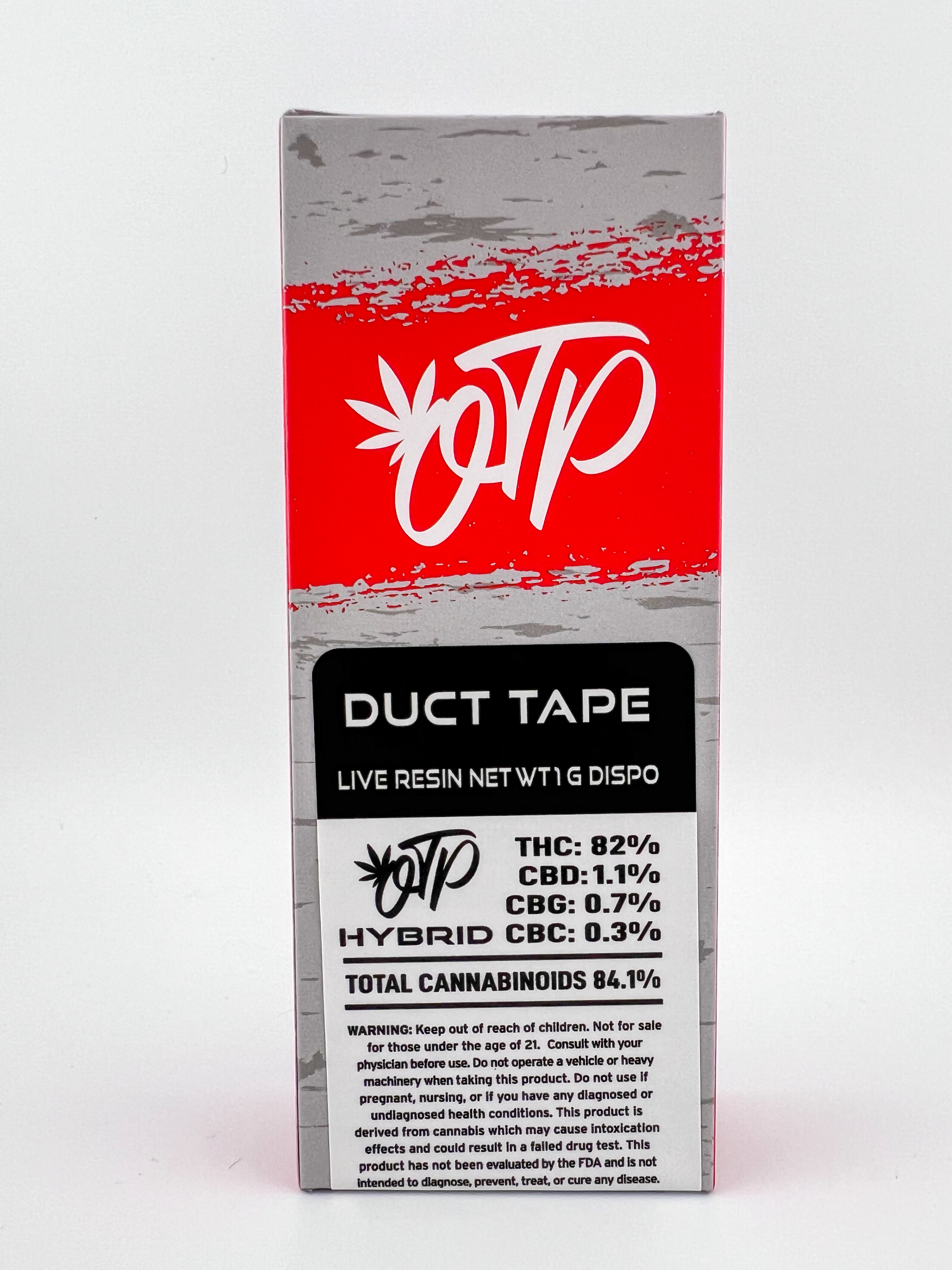 Photograph of product: Off The Path - Duct Tape - Hybrid - 1g Live Resin Disposable Vape