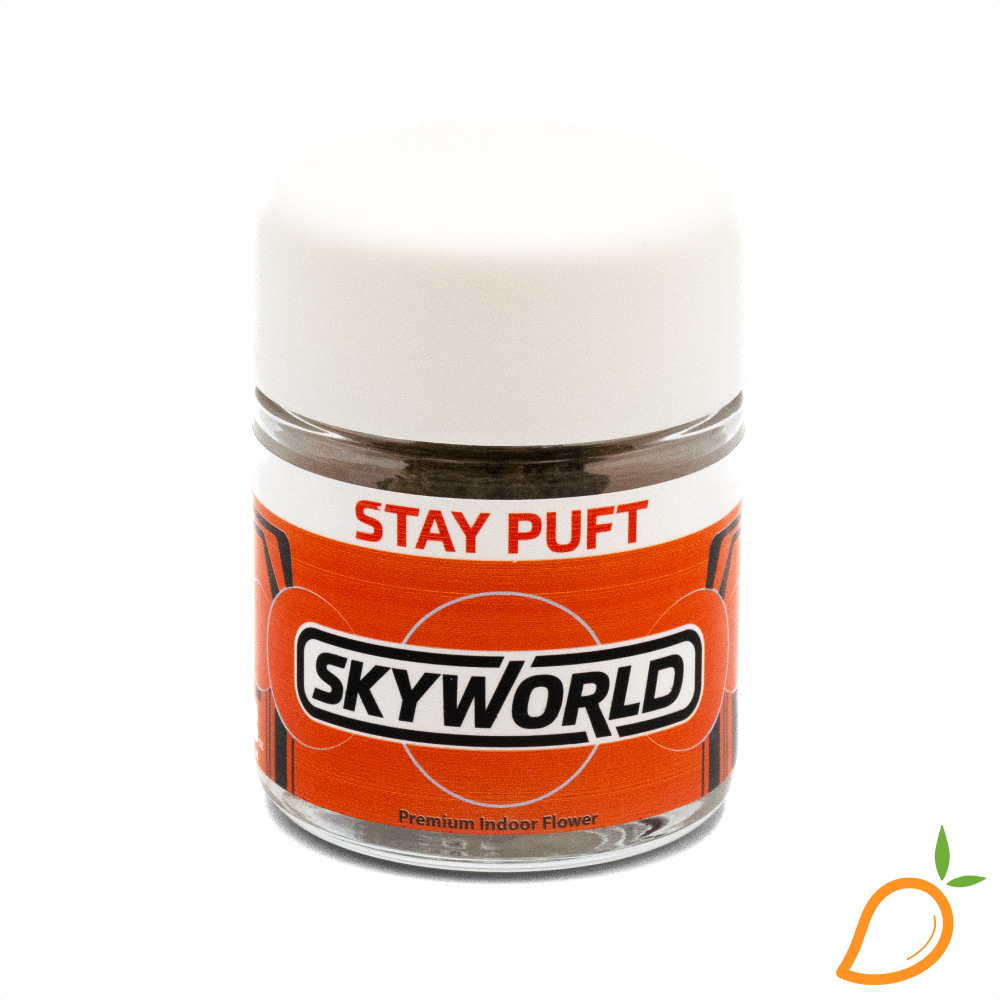Photograph of product: 3.5g Stay Puft Prepackaged Flower Skyworld