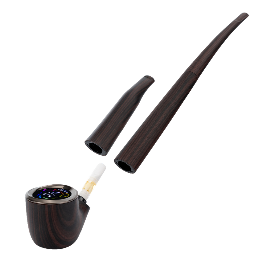 Photograph of product: 510 DL Wizard Pipe Variable Voltage Cartridge Vape | Black