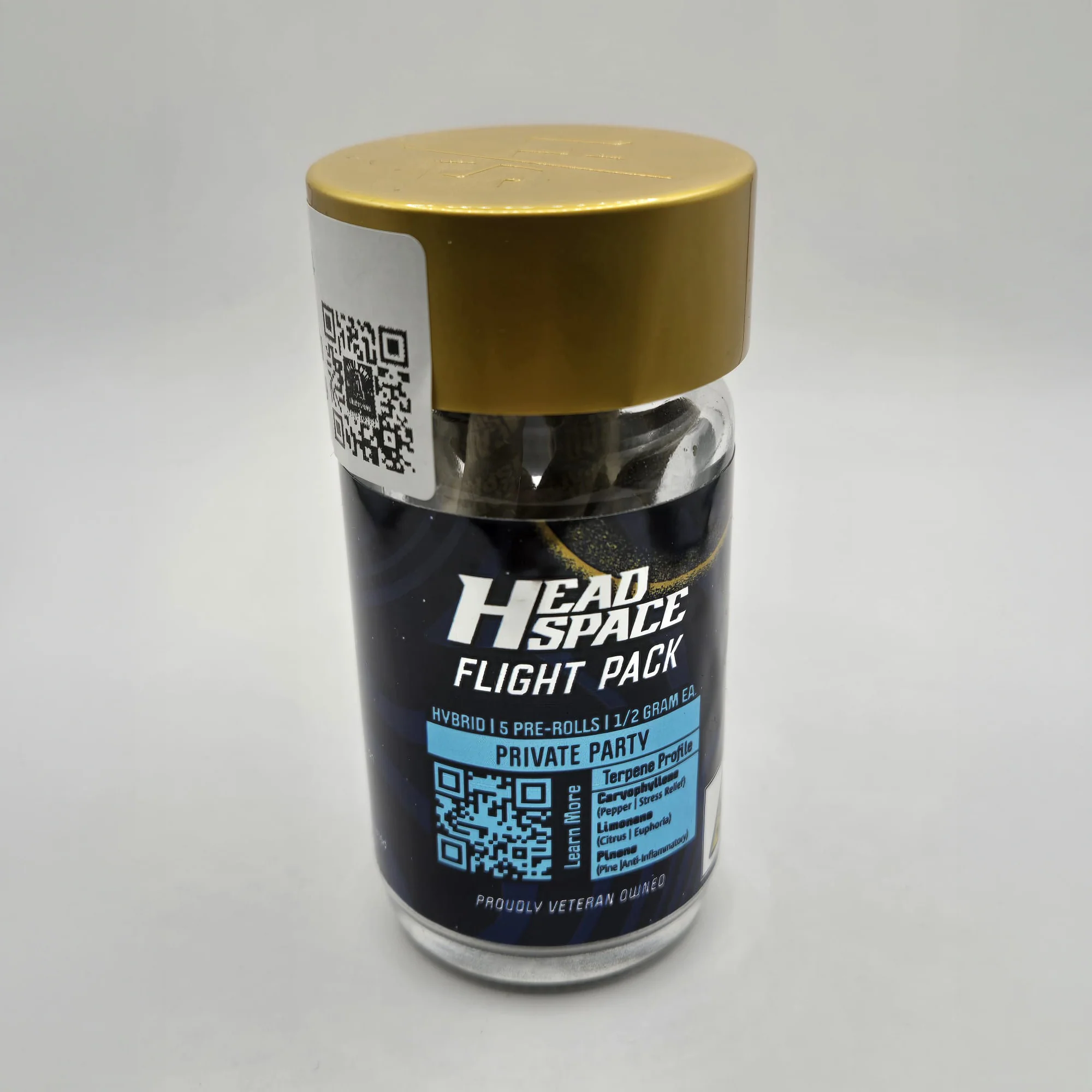 Photograph of product: Head Space | 0.5g Pre Roll Joint 5pk | Private Party
