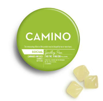 Photograph of product: Sparkling Pear | "Social" | 3:1 THC/CBD (20ct)