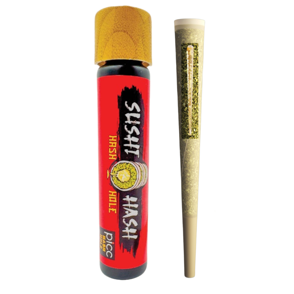 Photograph of product: PICC | Sushi au chocolat | Boscotti  Grilled Peaches Rosin | Infused Pre-Roll Single