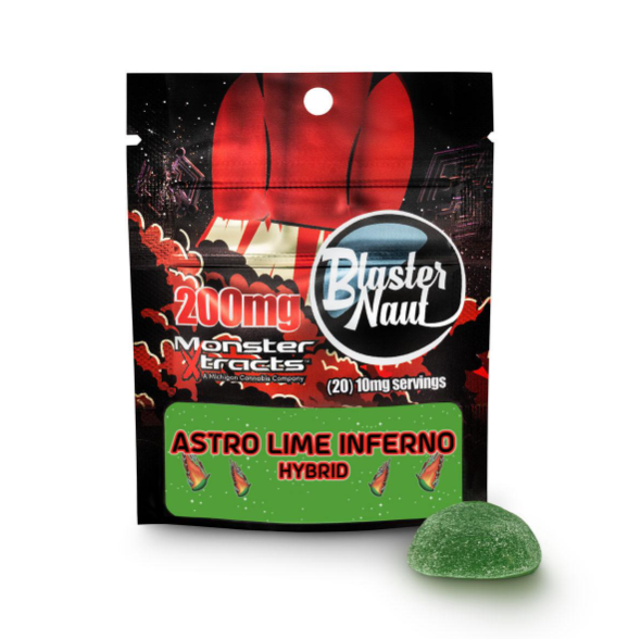 Photograph of product: Astro Lime Inferno | 200mg x 1pk | Blasternaut