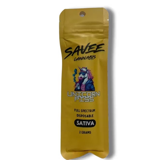 Photograph of product: Savee - 2g Disposable Vape - Unicorn Piss Oui'd