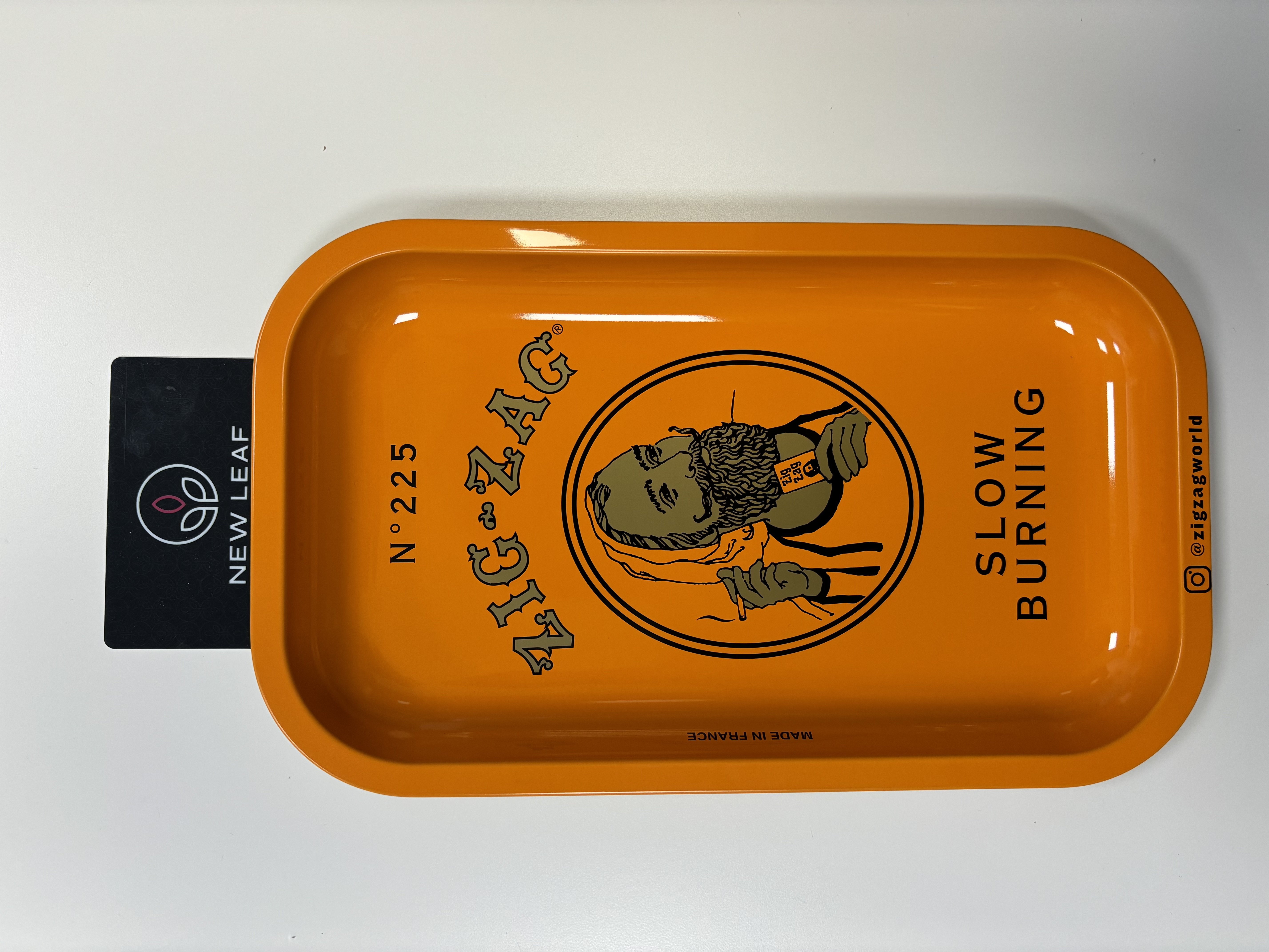 Photograph of product: Rolling Tray - Small - Zig Zag - Orange (TAX INCLUDED)