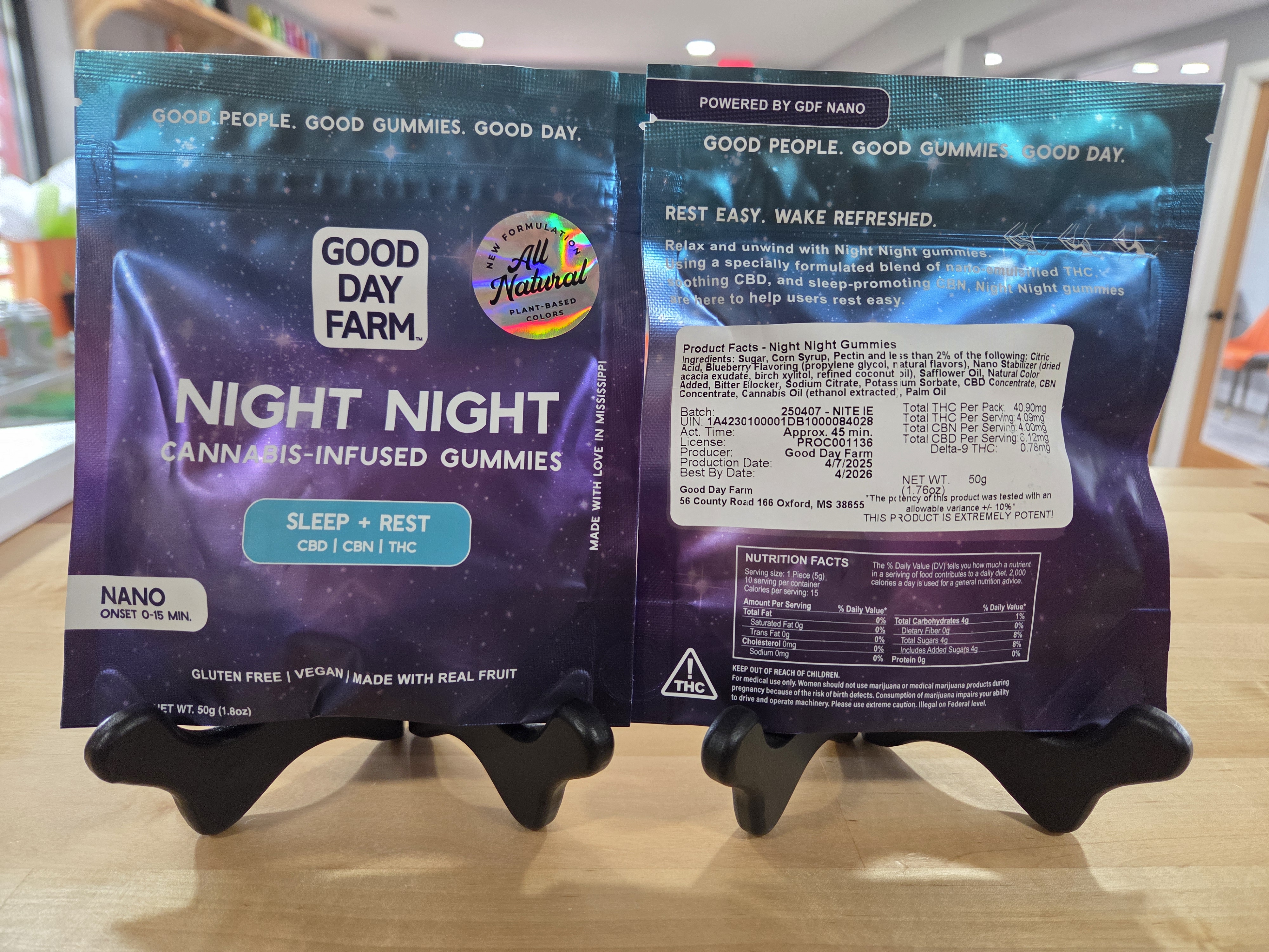 Photograph of product: GDF Night Night Gummies 40mg