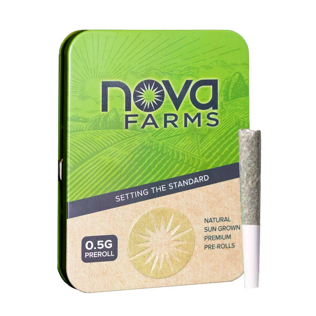 Photograph of product: Grape Diamonds - Prerolls 5pk - AU Nova Farms