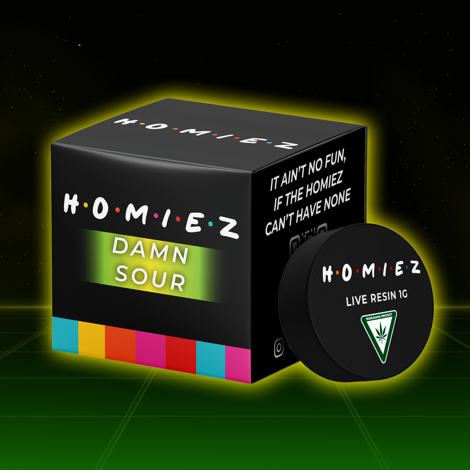 Photograph of product: Homiez Live Resin Damn Sour