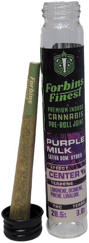 Photograph of product: Purple Milk Pre-Roll | Forbins Finest