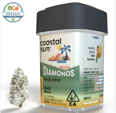 Photograph of product: Leap Year (Si) Diamond INFUSED Flower 7g - Coastal Sun