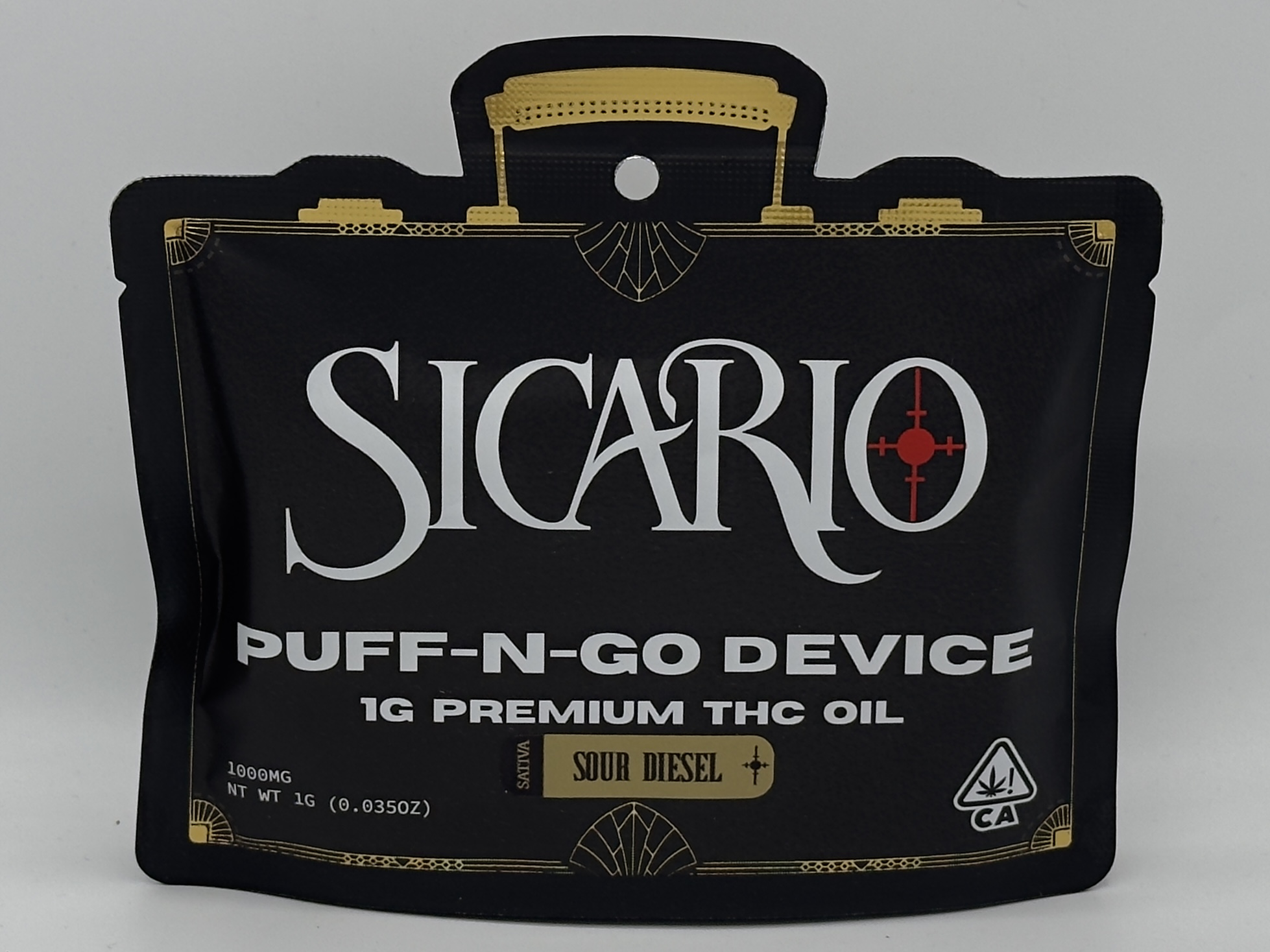 Photograph of product: Sicario 1G Diamond Cartridge - Pineapple Jack