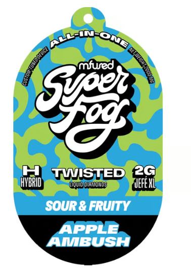 Photograph of product: Apple Ambush | Twisted Liquid Diamonds Disposable