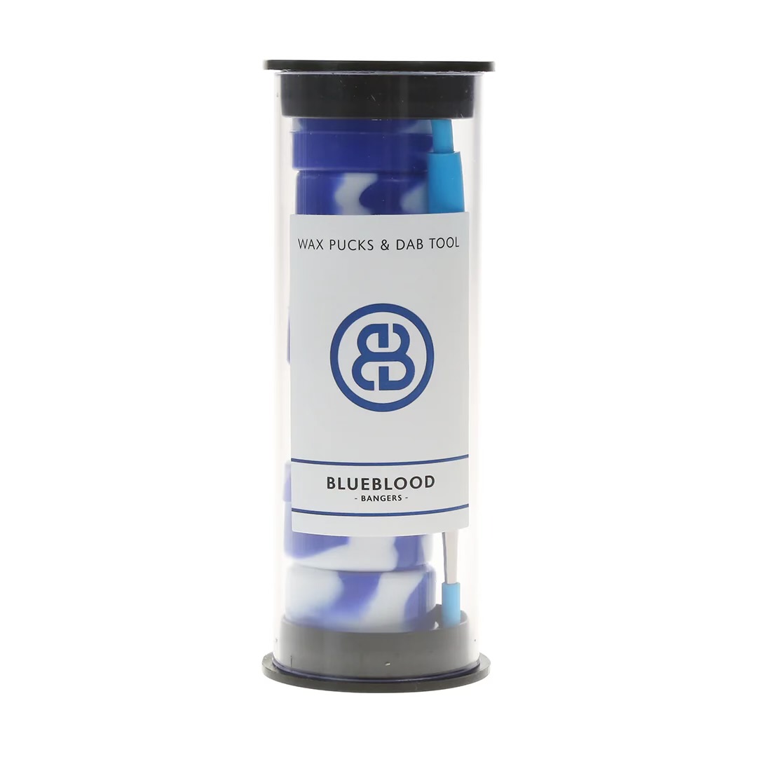 Photograph of product: Dab Pucks - Blue - White