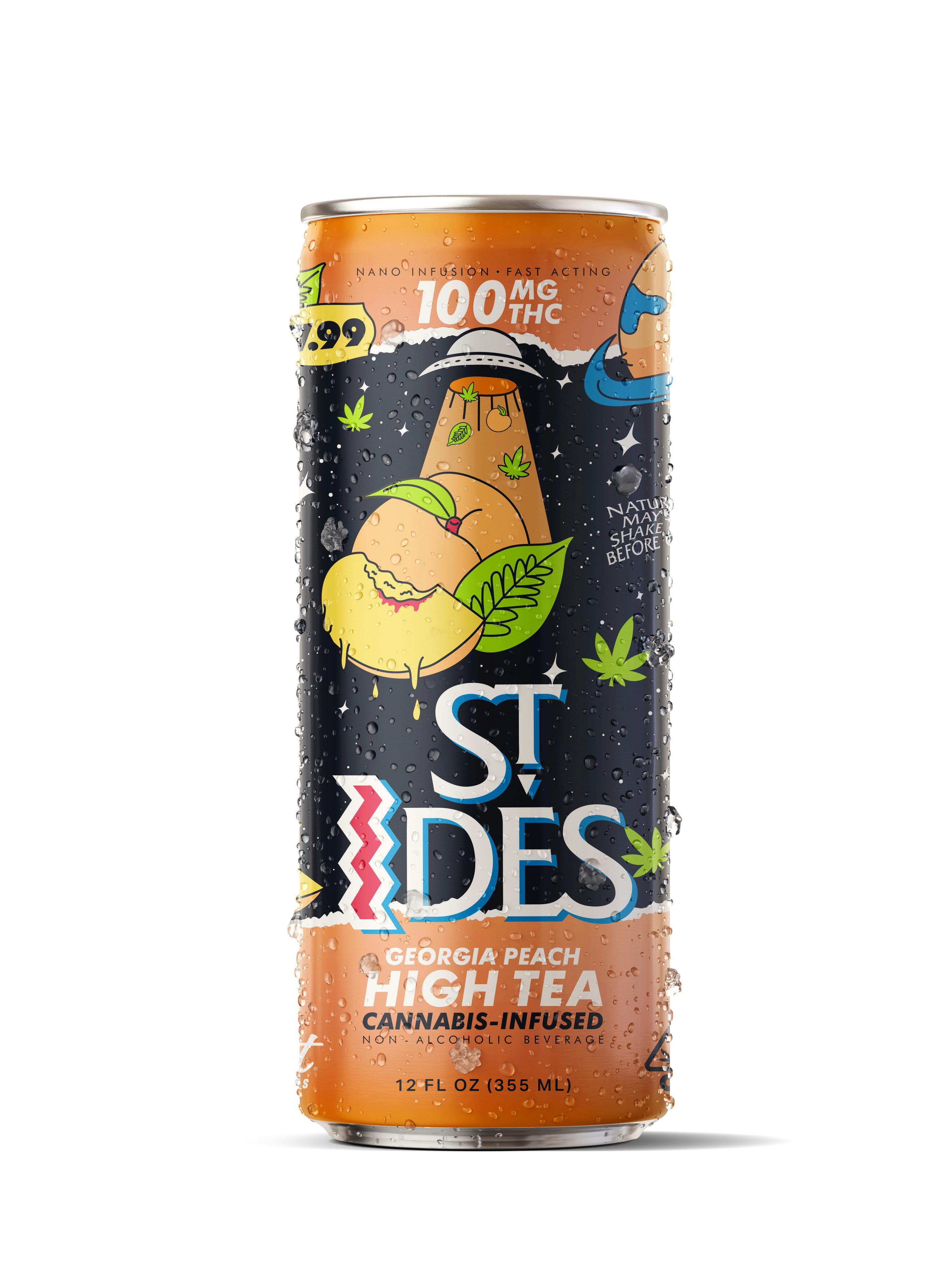 Photograph of product: ST IDES - GEORGIA PEACH | 12OZ HIGH TEA 100MG