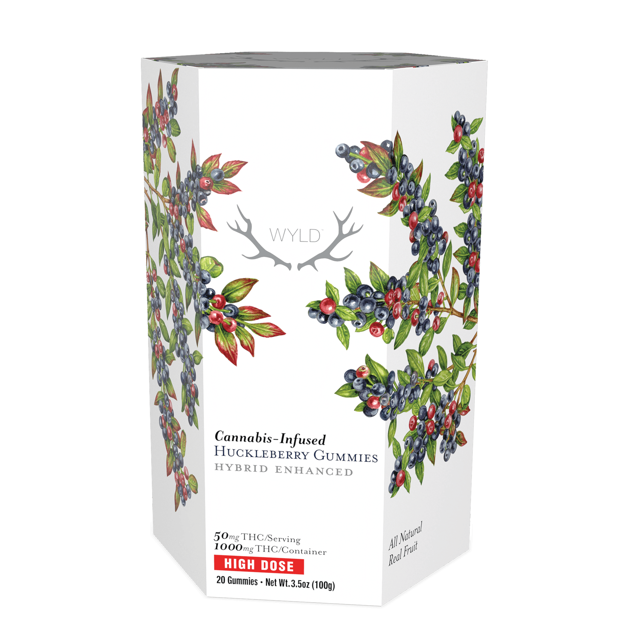 Photograph of product: Huckleberry - Gummies- 20pk - 1000mg