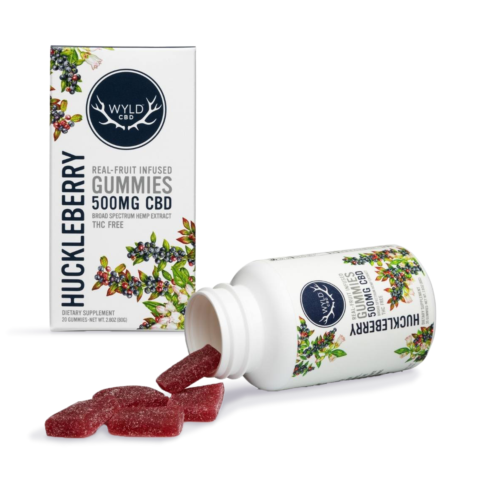 Photograph of product: Huckleberry CBD Gummies | 20-pack