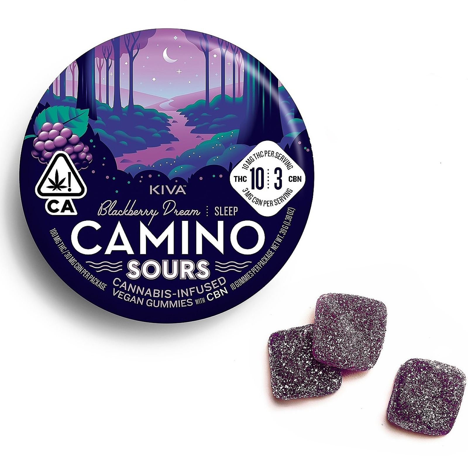 Photograph of product: Camino Sours Blackberry (Sleep) CBN 10:3
