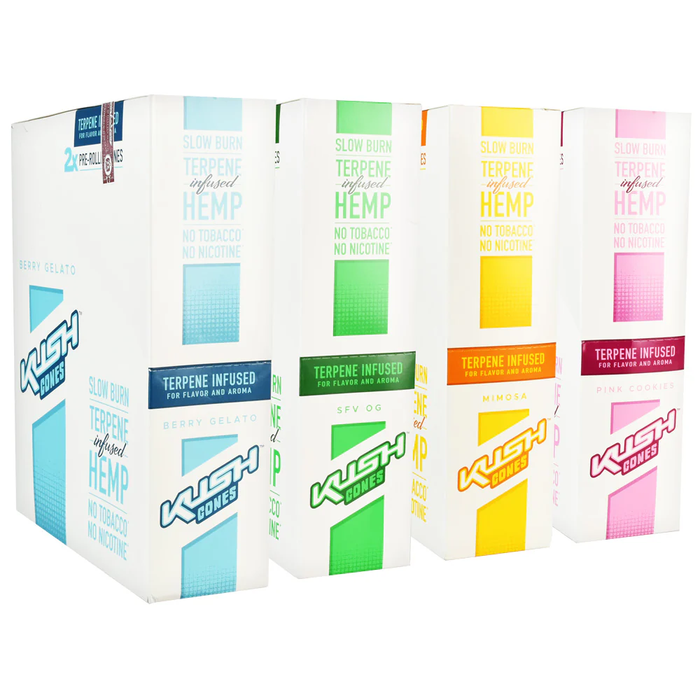 Photograph of product: Kush Cones | Clementine | Terpene Infused Hemp Cones | 2pk