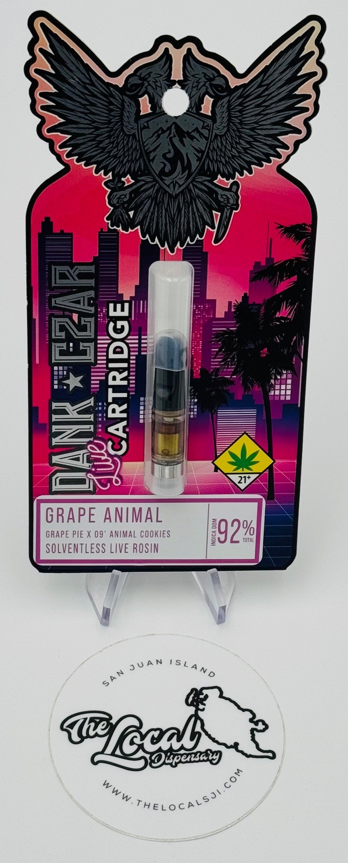Photograph of product: Grape Animal Rosin Cartridge