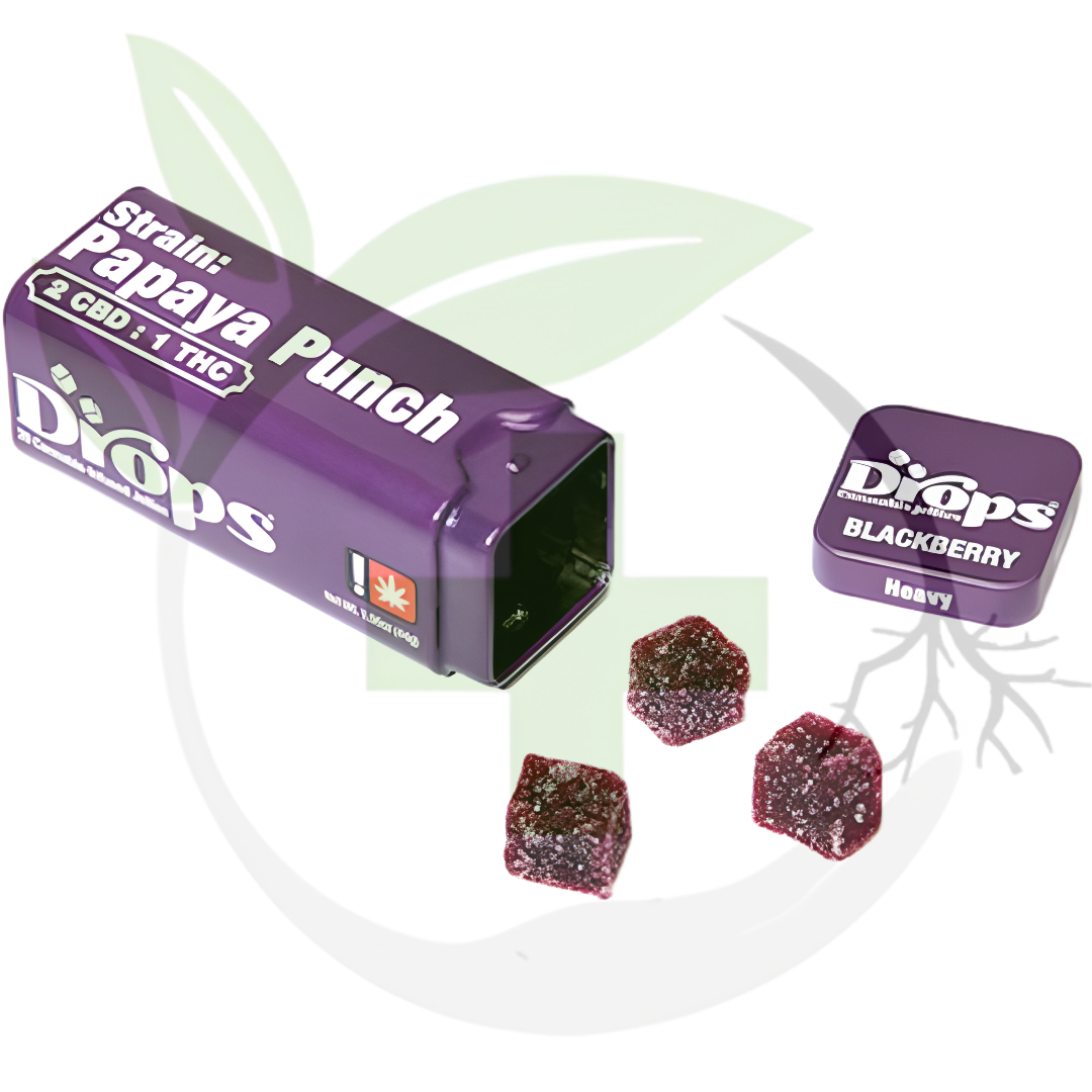 Photograph of product: *Gummy - TF - Drops - 20pc - GLS - Blackberry 2:1