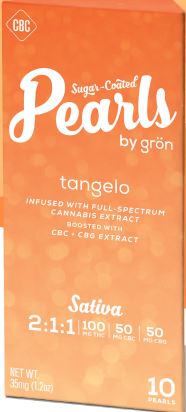Photograph of product: Gummies | Tangelo 2:1:1 TH-oui:CBC:CBG |  10 x 10mg