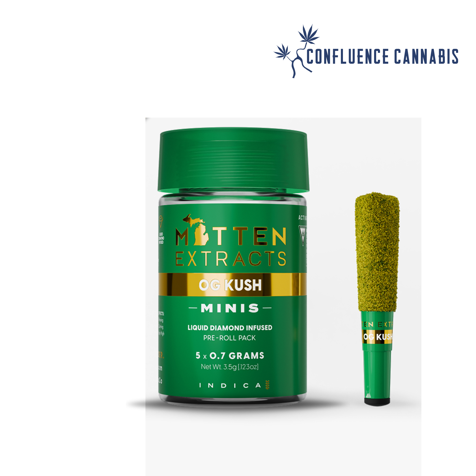 Photograph of product: OG Kush (Infused) PREROLL 5 Pack