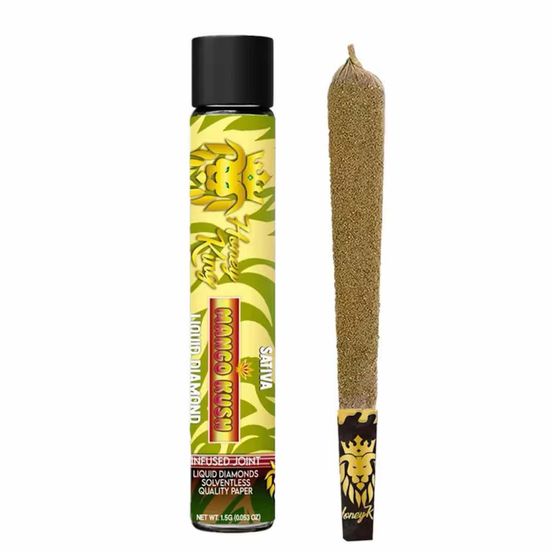 Photograph of product: Honey King- Mango Kush Crushed Diamond Infused Preroll 1.5G - 