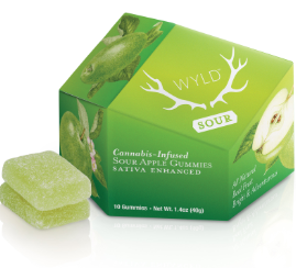 Photograph of product: Sour Apple Oui'd Gummies | 10pk 100mg