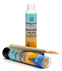 Photograph of product: Rolling Green | Lemon Cherry Gelato | Pre-Rolled Joint