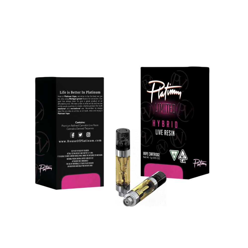 Photograph of product: Platinum Vape Live Resin - Pink Runtz