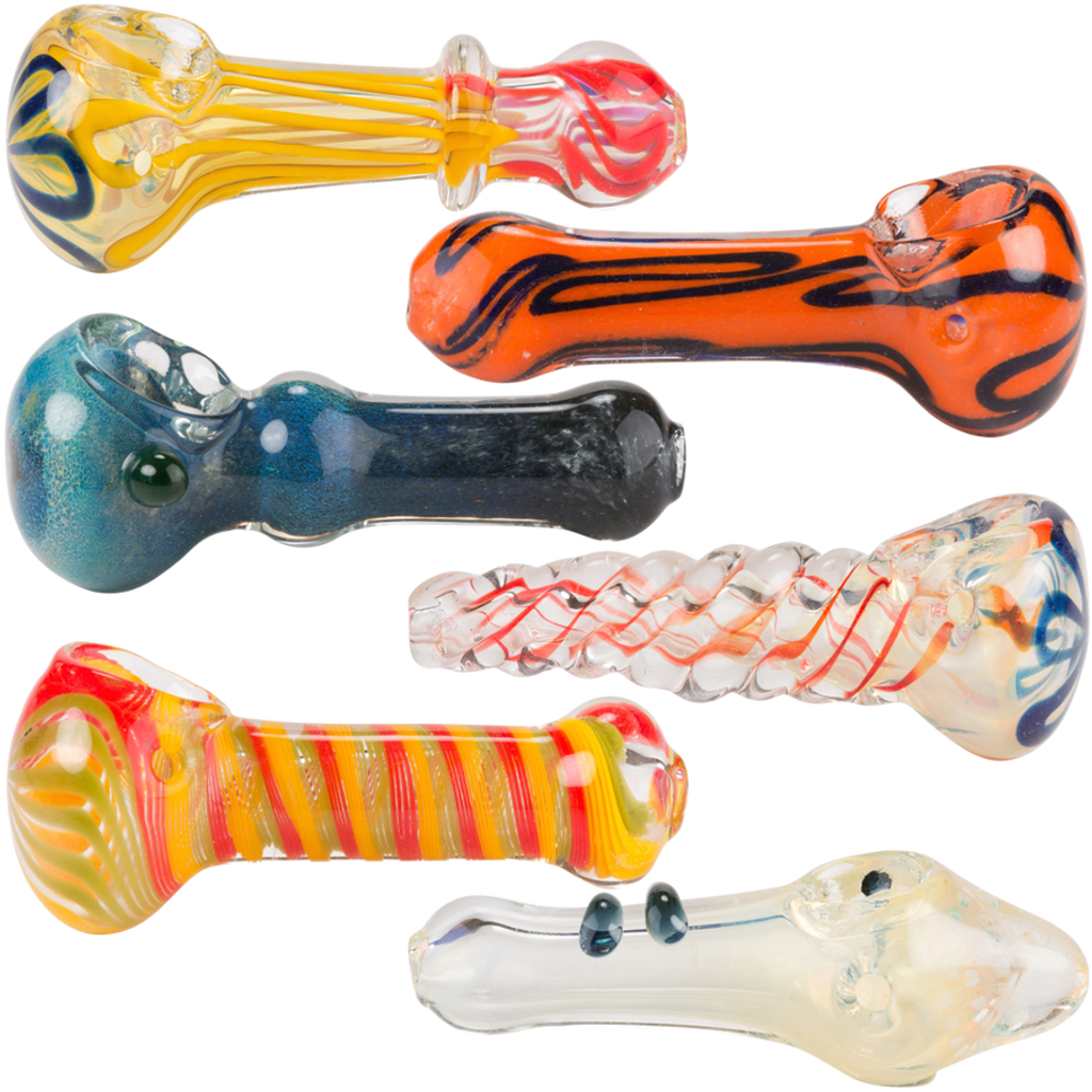 Photograph of product: Luv Buds | 3.5" Glass Hand Pipe | Assorted Colors