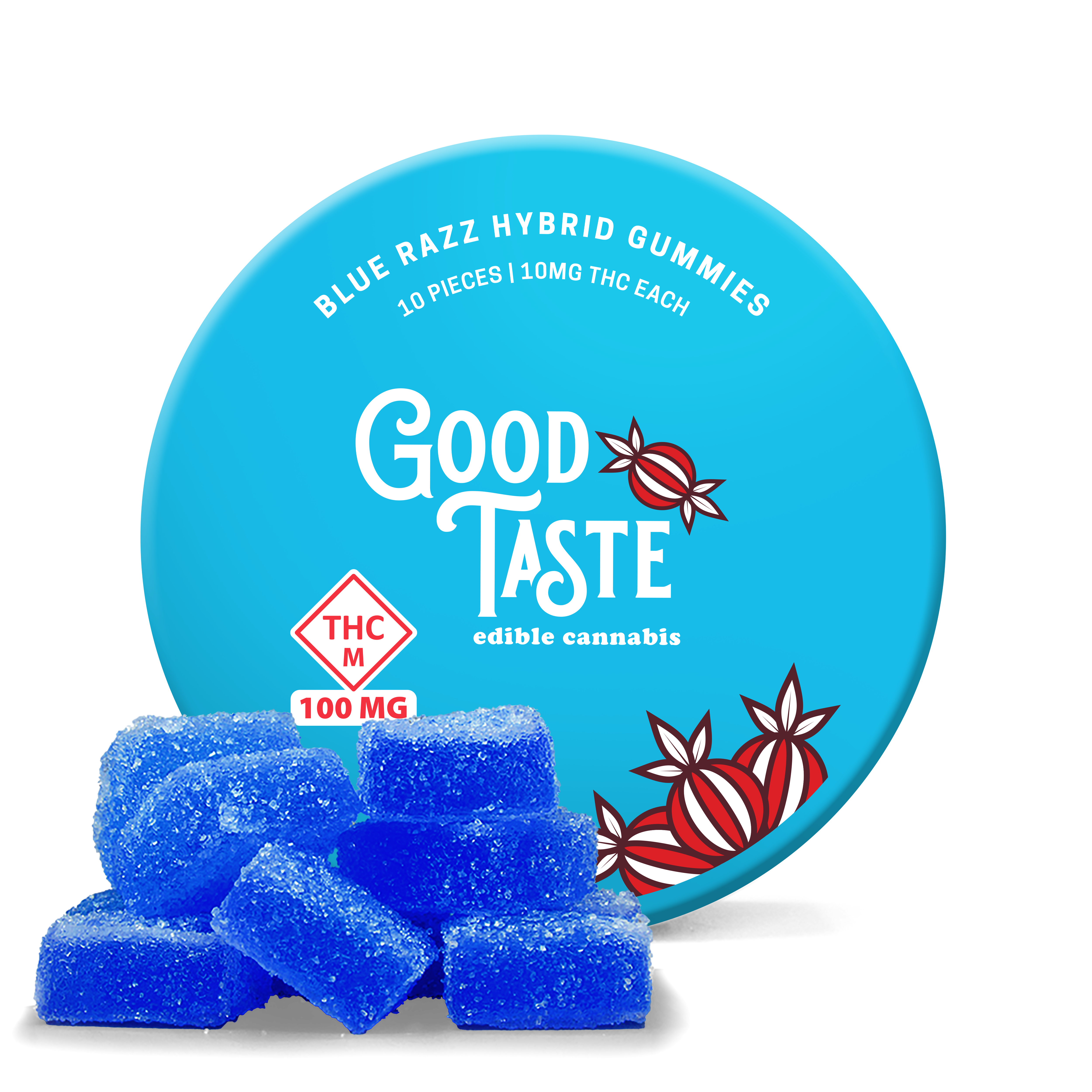 Photograph of product: Blue Razzberry Gummies 100mg