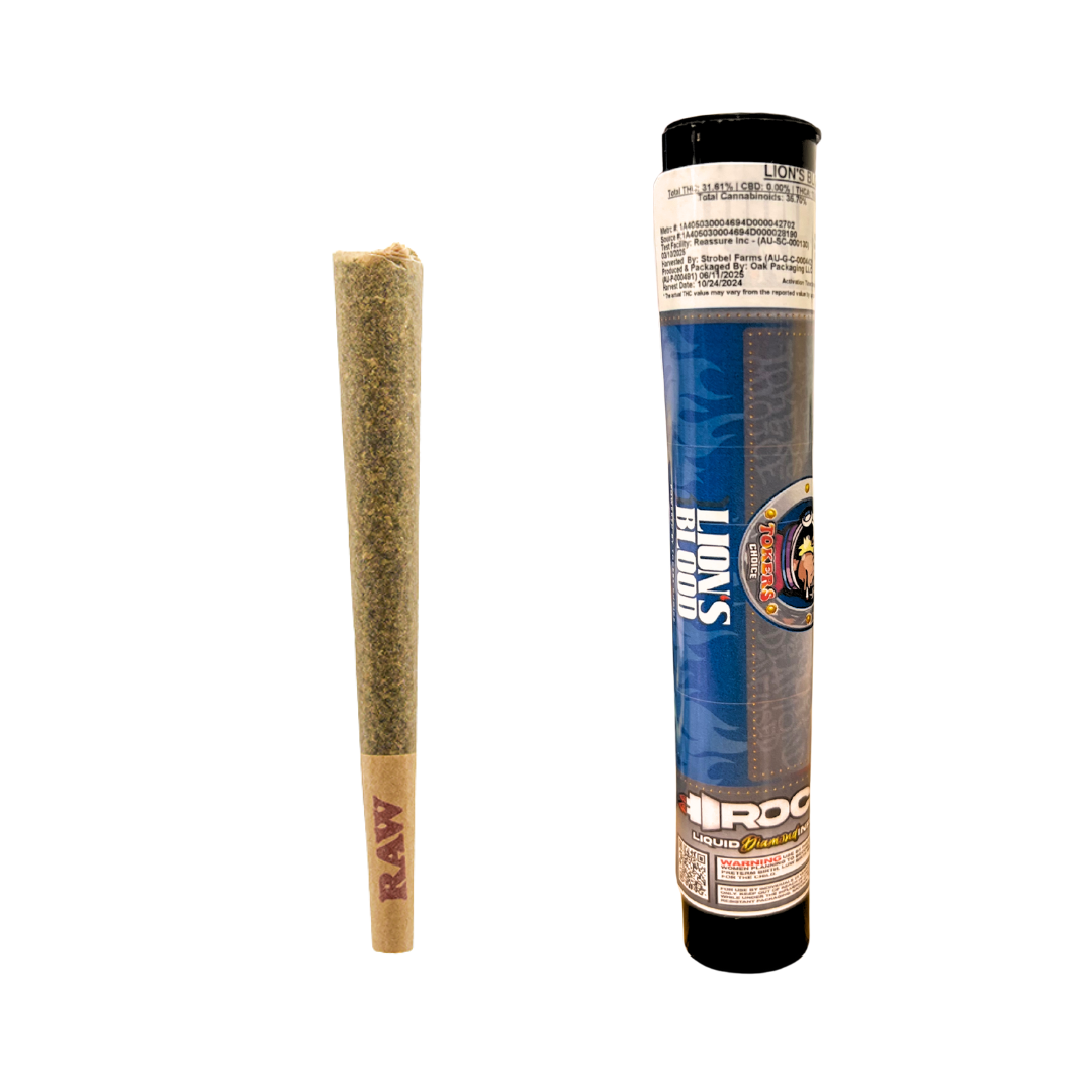 Photograph of product: Toker's Choice - Rocket - Lion's Blood (1.5g)