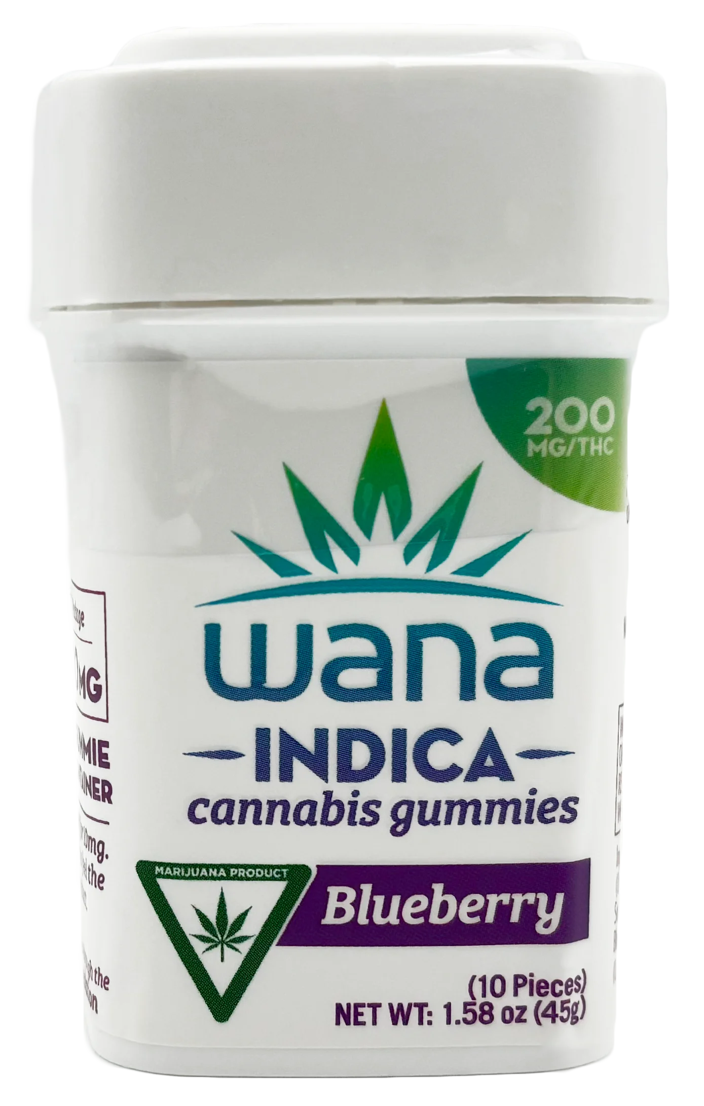 Photograph of product: Wana | Blueberry | Gummy Edible | 200mg THC