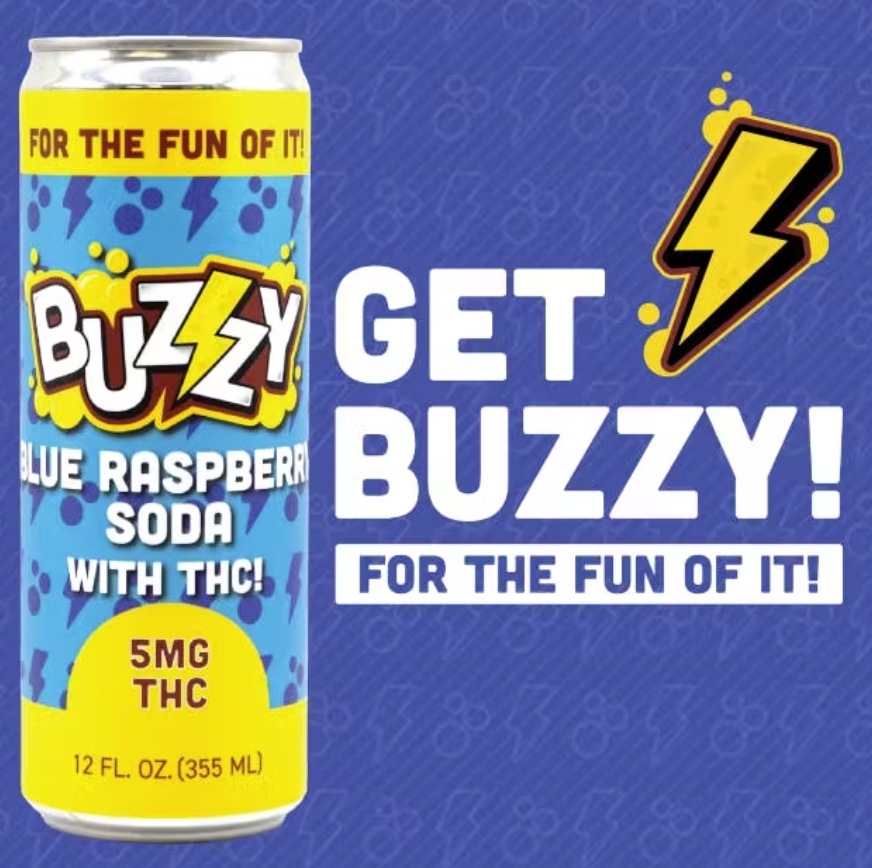 Photograph of product: Buzzy Blue Raspberry 5mg 12oz