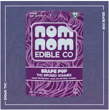 Photograph of product: Nom Nom | Live Resin | Grape Pop | Oui'd 200mg