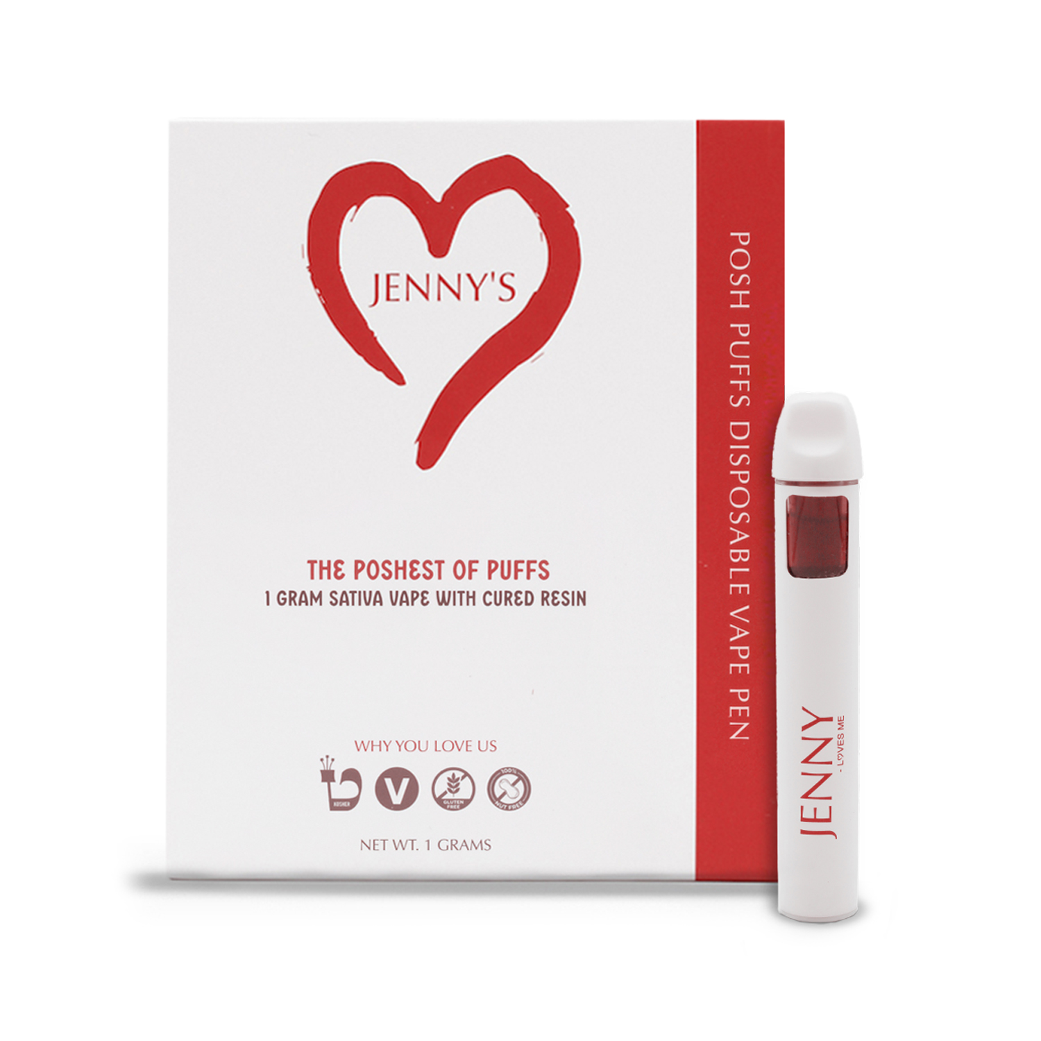 Photograph of product: Lemon Cherry Gelato Posh Puffs  Disposable Vape  1g