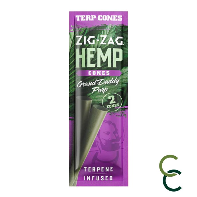 Photograph of product: Zig Zag Terp Infused Grand Daddy Purp 2pk