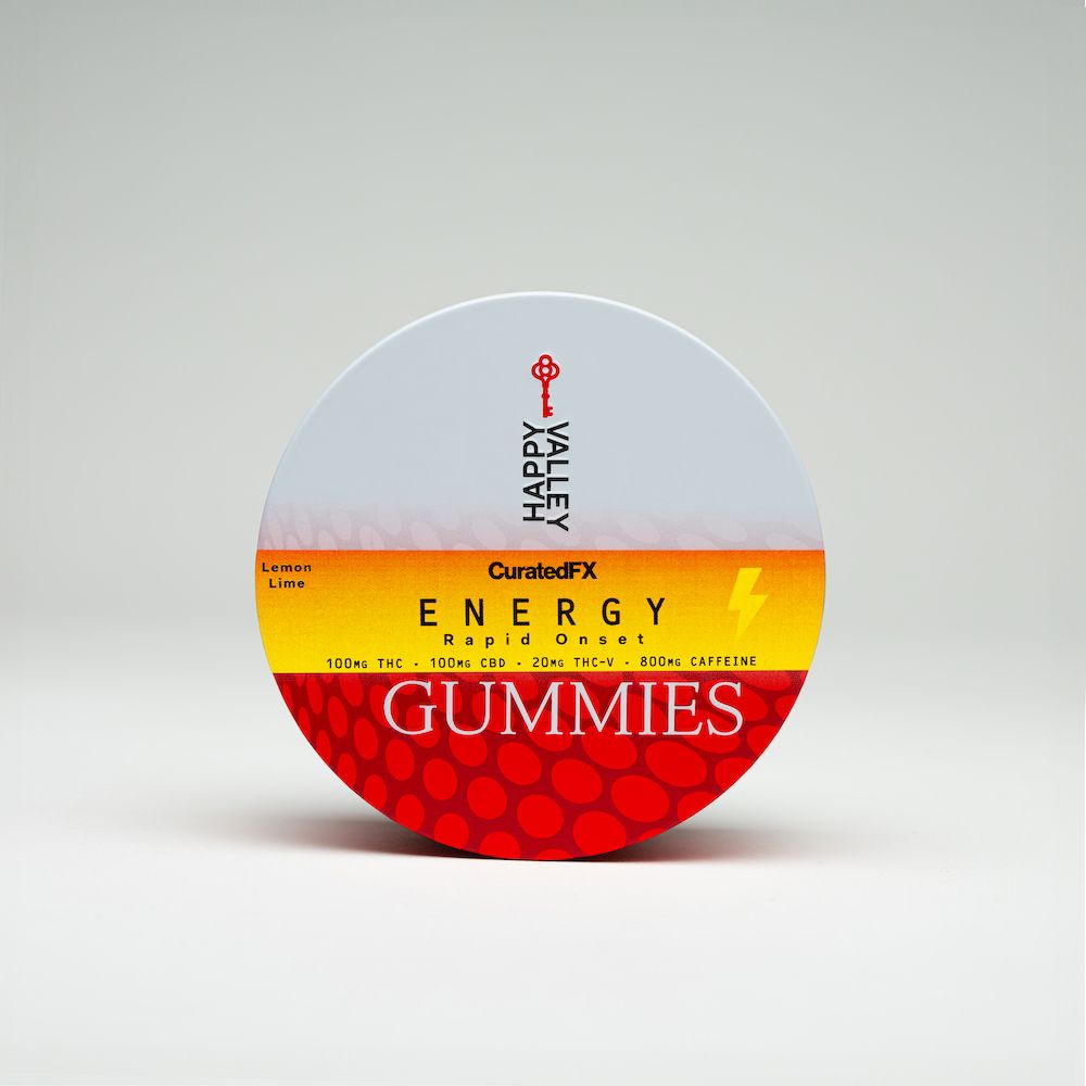 Photograph of product: Curated FX Gummies 100mg - Energy - Lemon Lime