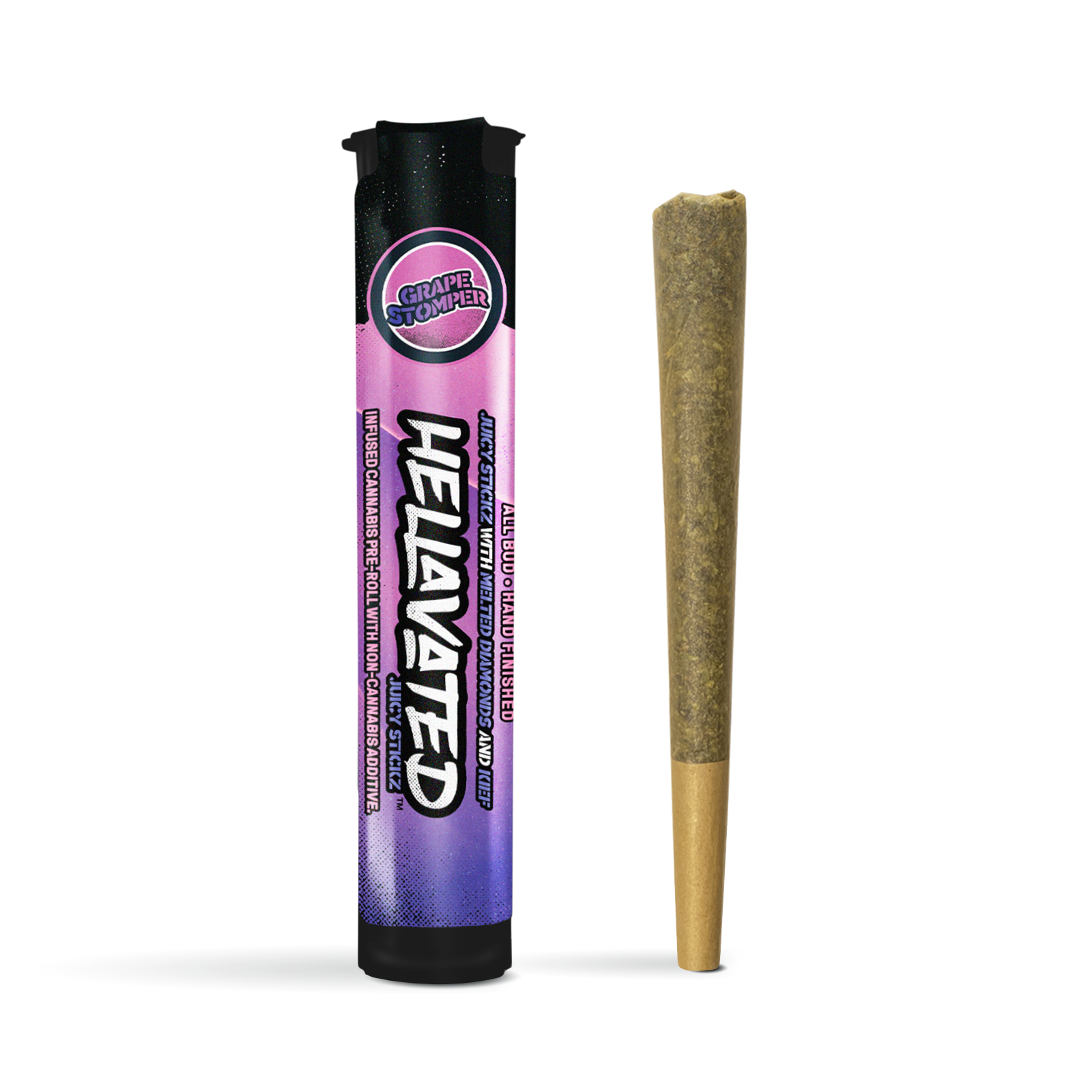 Photograph of product: Hellavated | Juicy Stickz | Grape Stomper - Infused