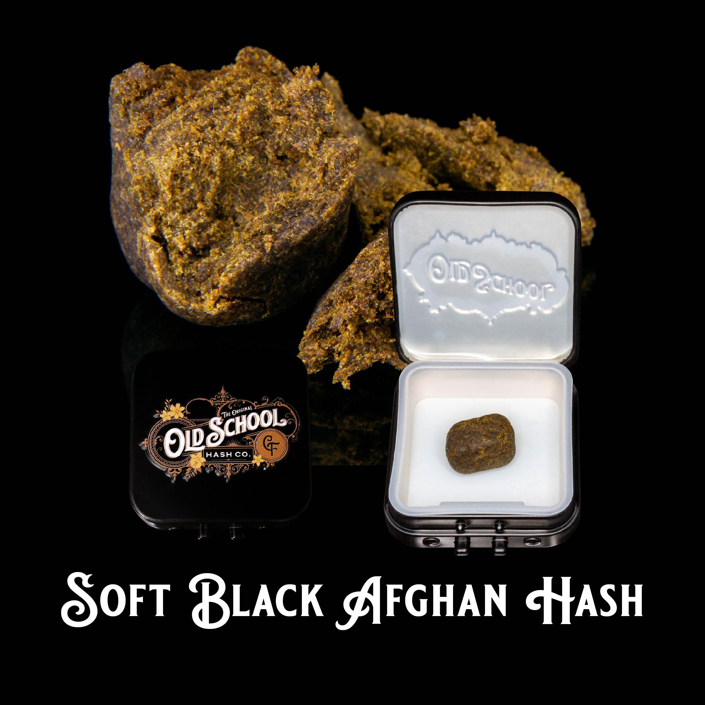 Photograph of product: Old School au chocolat Co. 2G Soft Black Afghan au chocolat