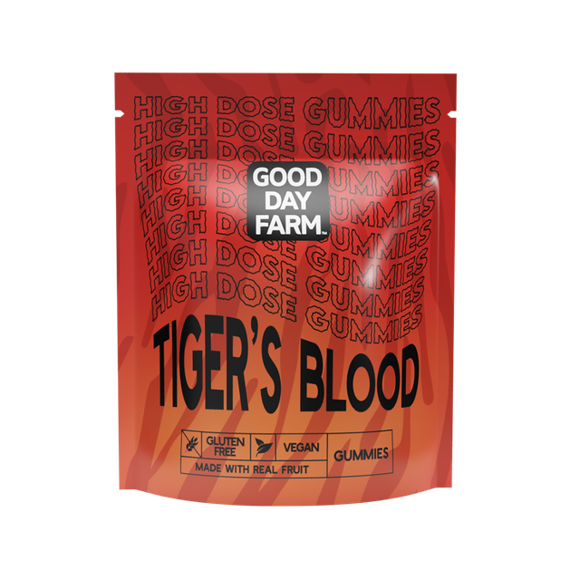 Photograph of product: GDF: Multi-Dose Gummies | Tiger's Blood | 400mg | 10pk