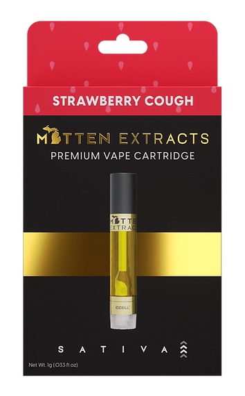 Photograph of product: Mitten Extracts - Cartridge - Strawberry Cough