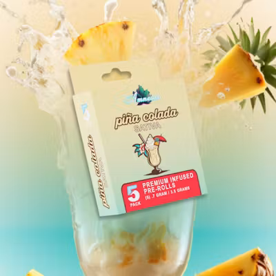 Photograph of product: Amnesia Pina Colada 5pk X Pre Rolls